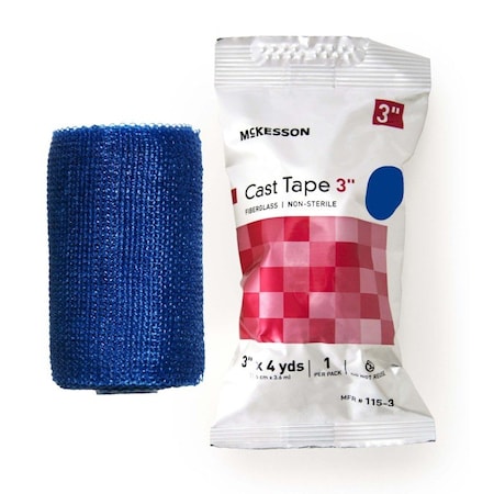 Mckesson Blue Cast Tape, 3 Inch x 4 Yard, 10PK 115-3B